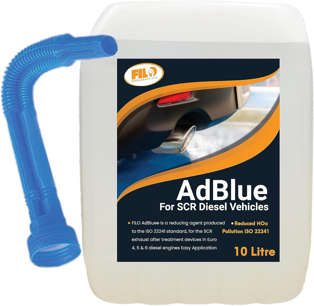 FILO AdBlue 10 Liters with Spout – Diesel Exhaust Fluid Additive for  SCR-Equipped Vehicles - Crystal Clean Diesel Treatment Fluid, ISO 22241